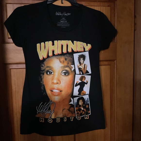 BRAND NEW! Official WHITNEY HOUSTON Licensed Merchandise Black T-Shirt Size LG - Picture 3 of 7